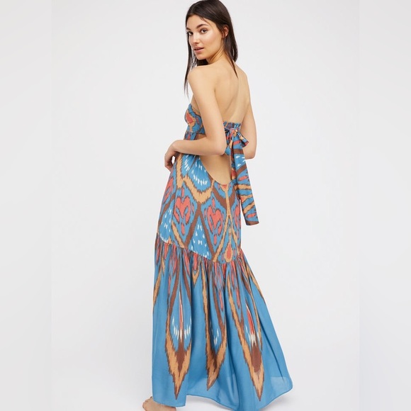 Free People Dresses & Skirts - Free people “Mojave” dress in blue size Large